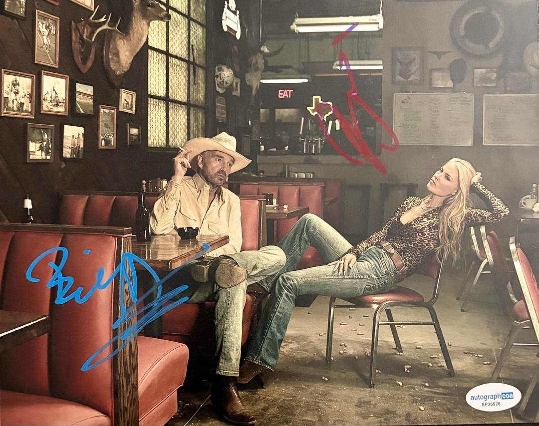 Billy Bob Thornton & Ali Larter signed 11x14 (Landman) - ACOA COA